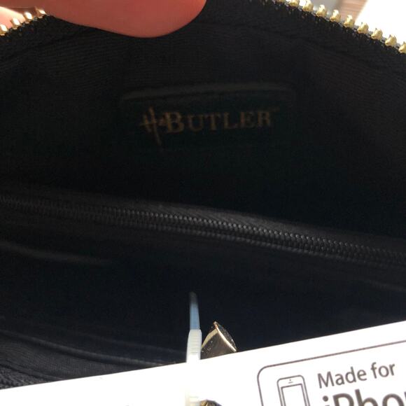 Mighty Purse Iphone Charging Purse Black Calf Fur New with tags Retails for $110 - Picture 9 of 11